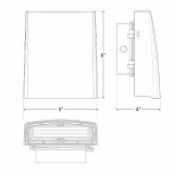 Westgate 120V/277V LED Pivot Glow Wall Pack Light