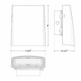 Westgate 120V/277V LED Pivot Beam Wall Pack Light