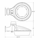 Westgate 120V/277V LED Multi-Power & Multi-CCT Area Light