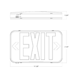 RAB Universal Single/Double Face Exit Sign w/ Red/Green Switchable Lettering