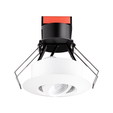 1" Elco Round Recessed Adjustable Oak Gimbal