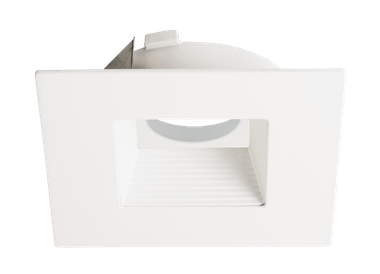 Elco 4 Inch Square Baffle Recessed Trim – White, ELL4820W