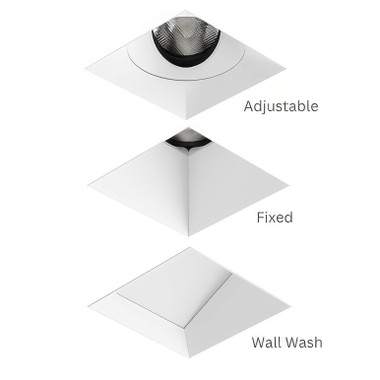 Visual Comfort Architectural Entra CL 2" Square Flangeless LED Downlight