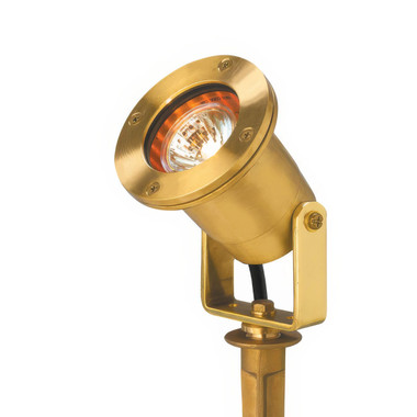 Corona CL-511 MR16 Brass Flood Light w/ Yoke