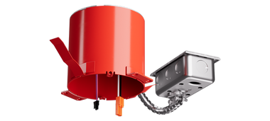 Elco 4" Remodel Designed 120/277V IC Airtight Housing For 2 Hour Fire Rated Ceiling With Emergency Battery Backup
