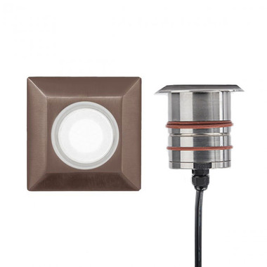 WAC 9V/15V LED Cube Line Square Recessed Inground Landscape Light