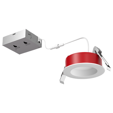 Elco Canless 6" LED Fire Rated Round Reflector w/ 5-CCT Switch