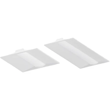 Nora Center Basket LED Troffers with Selectable Lumens & CCT (2-Pack)