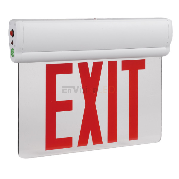Emergency Exit Sign Edge-Lit Single Sided