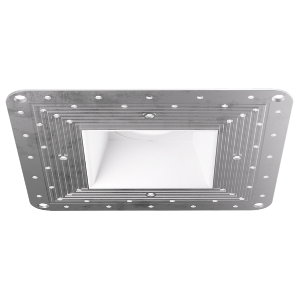 Elco Canless Koto Pex™ 4" Frame For Square Adjustable Trimless Smooth Reflector Trim