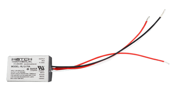 Elco Miniature 12VAC 75W Electronic Transformer