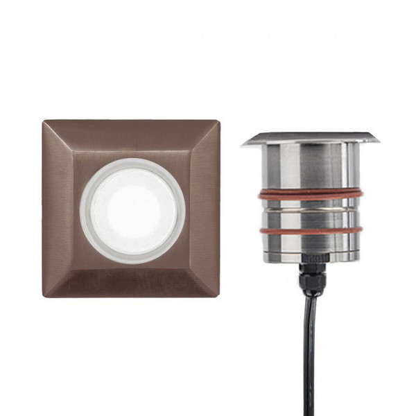 WAC 9V/15V LED Cube Line Square Recessed Inground Landscape Light