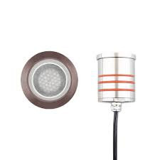 WAC 9V/15V LED Round Hex Louver Recessed Inground Landscape Light