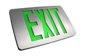 Westgate 120V/277V LED Single Faceplate XD-TH Series Thin Diecast Exit Sign