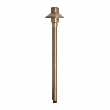 Westgate 12V LED Heritage Glow Solid Brass Path Light