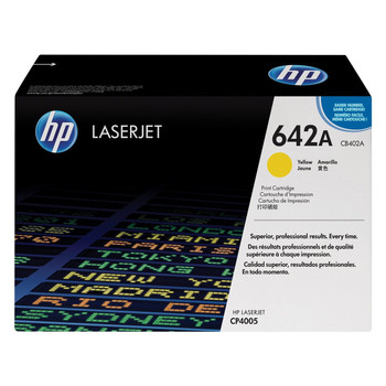 Genuine HP Brand 642A CB402A Yellow Toner Cartridge