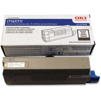 Genuine OKI Brand C710, C711 44318603 Toner Cartridge Cyan - Blue