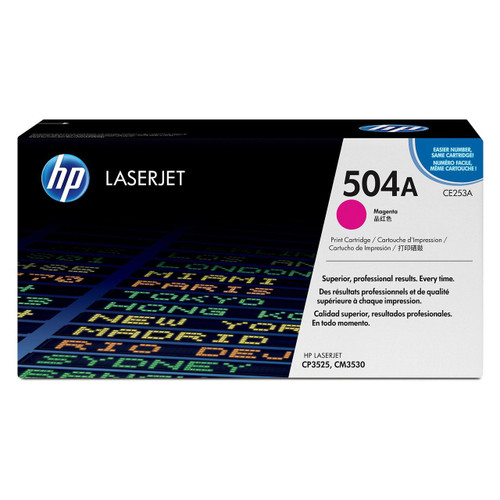 Genuine HP Brand 504A CE253A Magenta Toner Cartridge