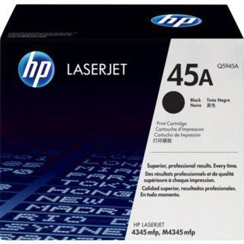 Genuine HP Brand 45A Q5945A Black Print Cartridge