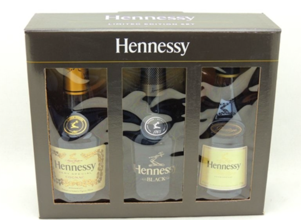 Hennessy Cognac 3巻セット HENNESSY COGNAC LIMITED EDITION GIFT SET 3 PACK 375ML - A1 Liquor
