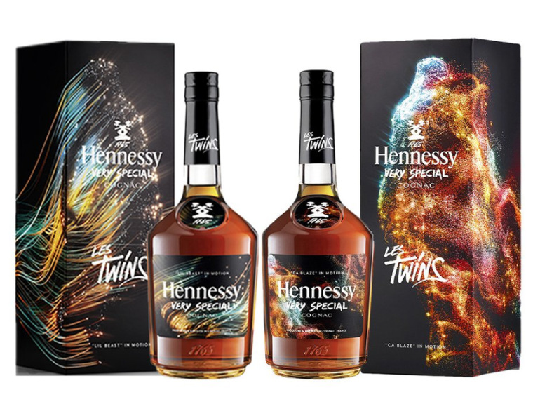 HENNESSY LES TWINS LIMITED EDITION ARTIST SERIES 2 BOTTLE SET (750ML)