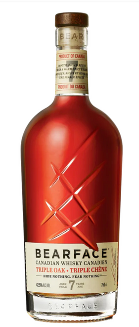 Bearface Triple Oak 7 Yr Canadian Whisky 750ML