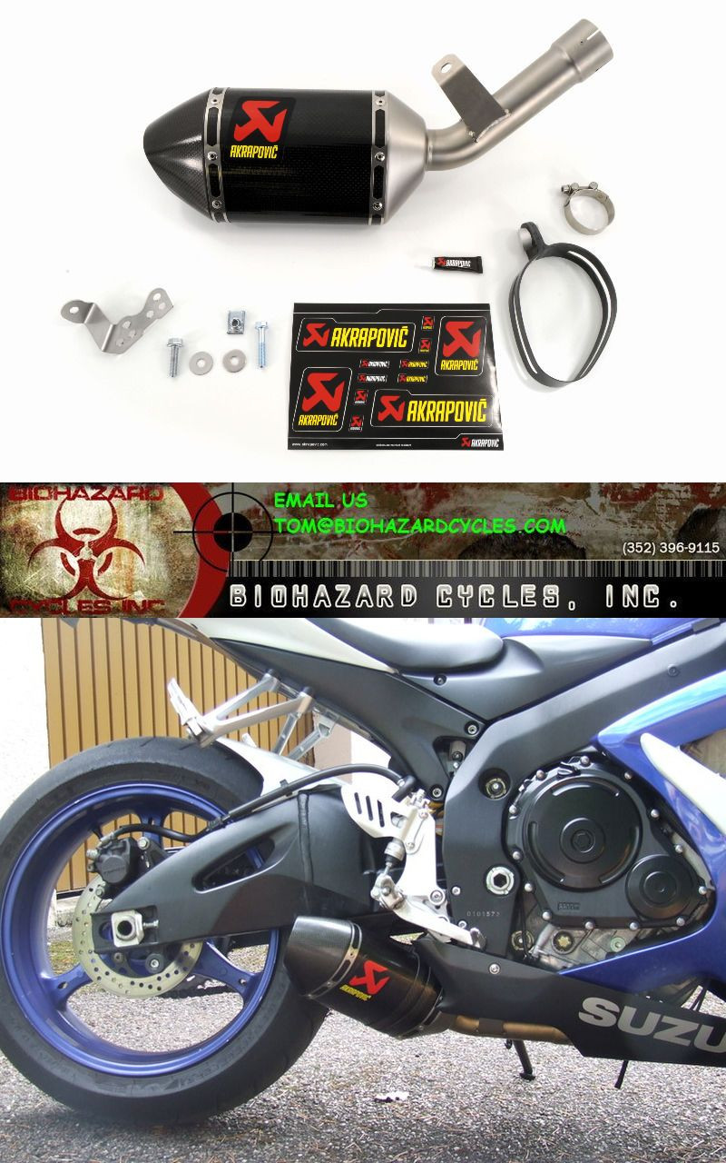 Akrapovic S-S6So5-Tc Slip On So Exhaust System Open 2 Carbon