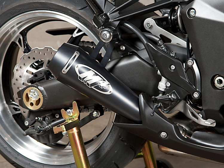 M4 Ka9022-Gp Moto Gp Dual Slip On So Exhaust System Black Gp Style