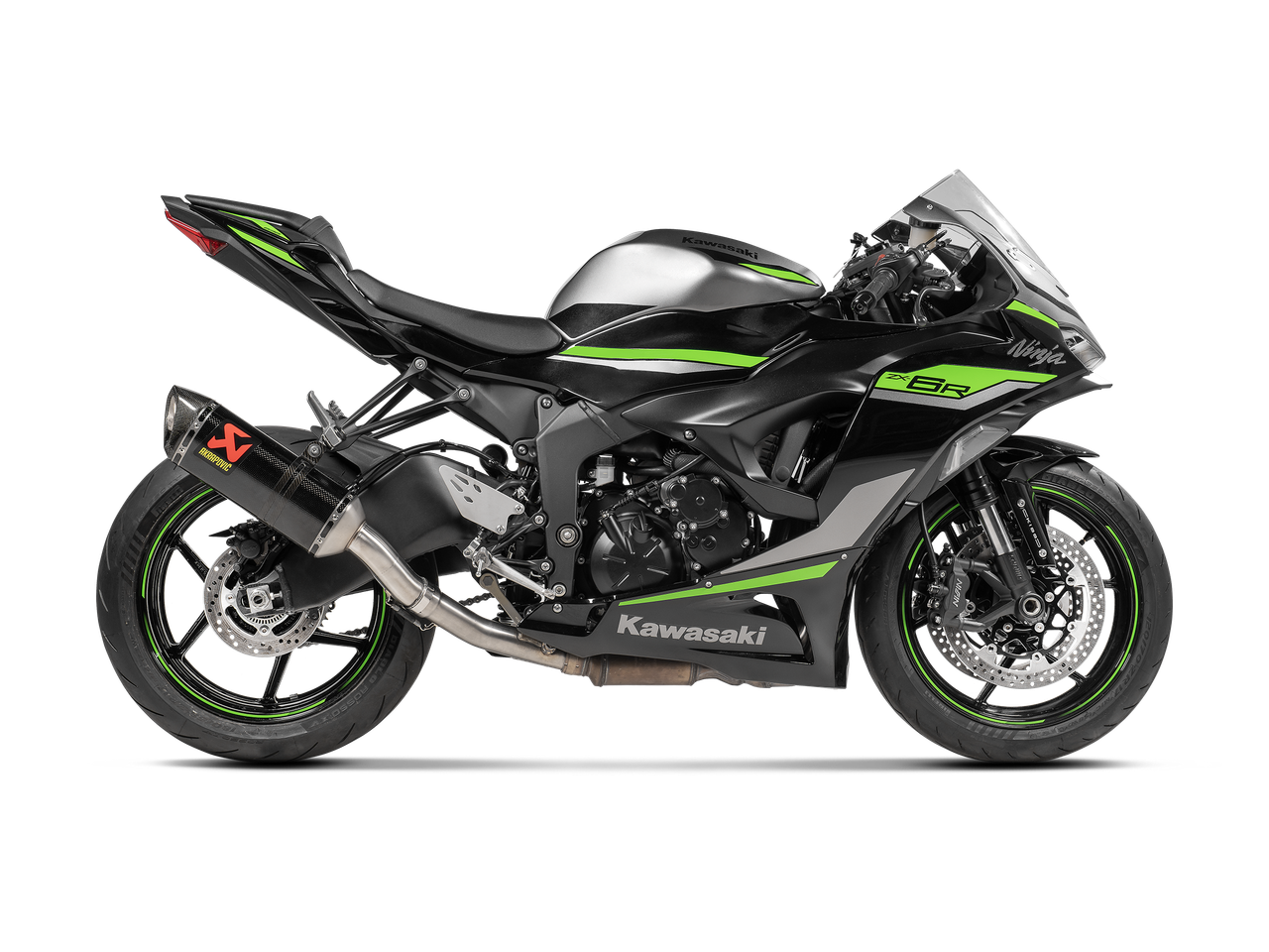 まのお　ご依頼品 良品】 AKRAPOVIC アクラポビッチ ZX-6R 09-24 カーボン スリップオン