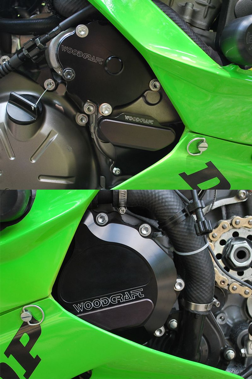 WOODCRAFT ENGINE PROTECTION CASE SAVER KIT W SLIDERS ZX636 ZX6R 09-15