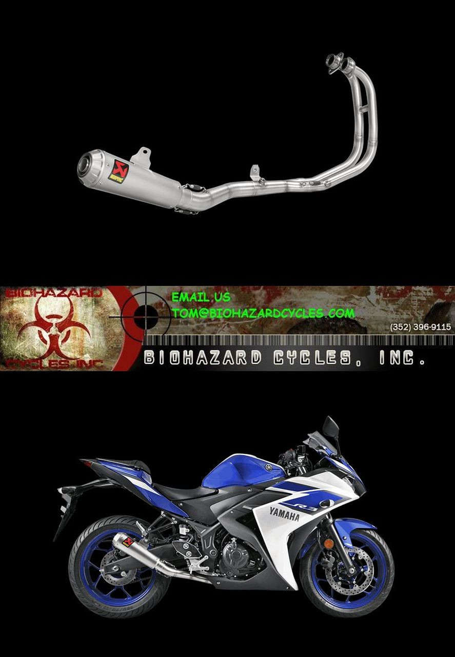 Akrapovic S-Y2R1-Cubss Racing Line Full Exhaust System Stainless