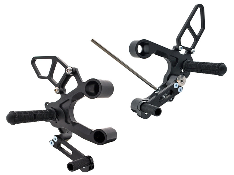 Woodcraft Cfm 05-0409B Rearset Kit Rearsets Black Yamaha Fz-09