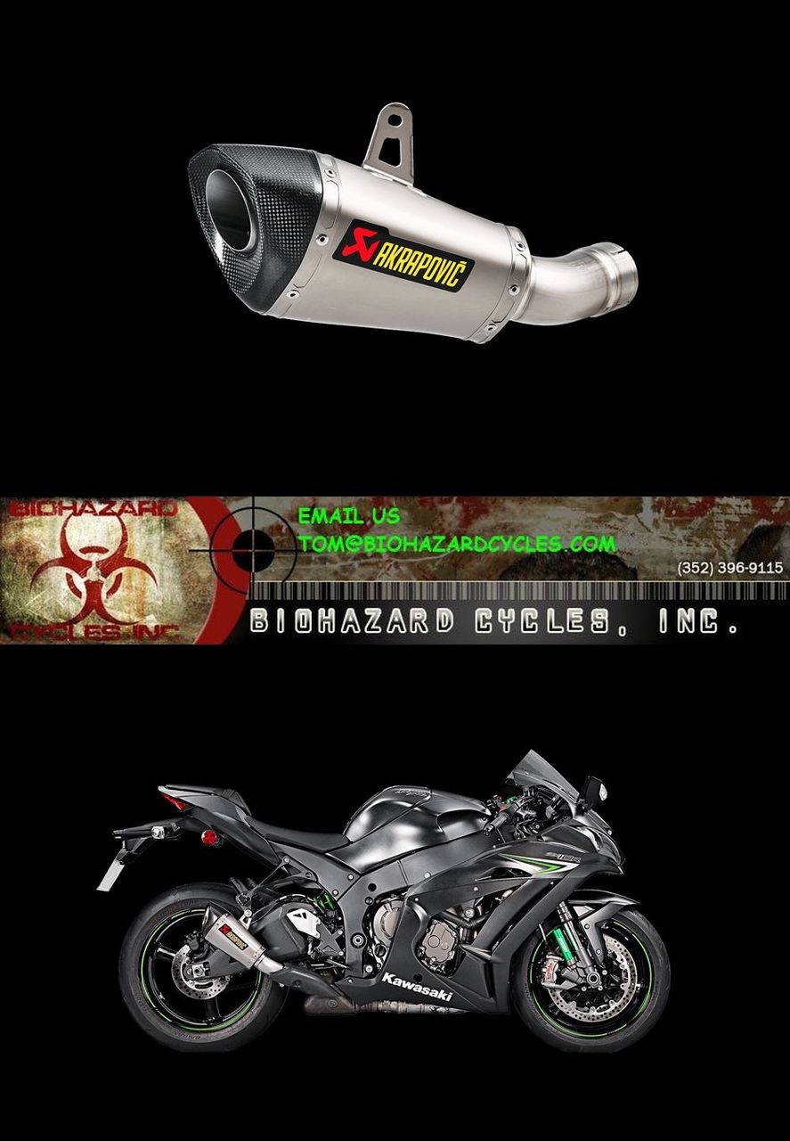 Akrapovic S-K10So17-Asz Slip-On So Exhaust System Titanium Shorty