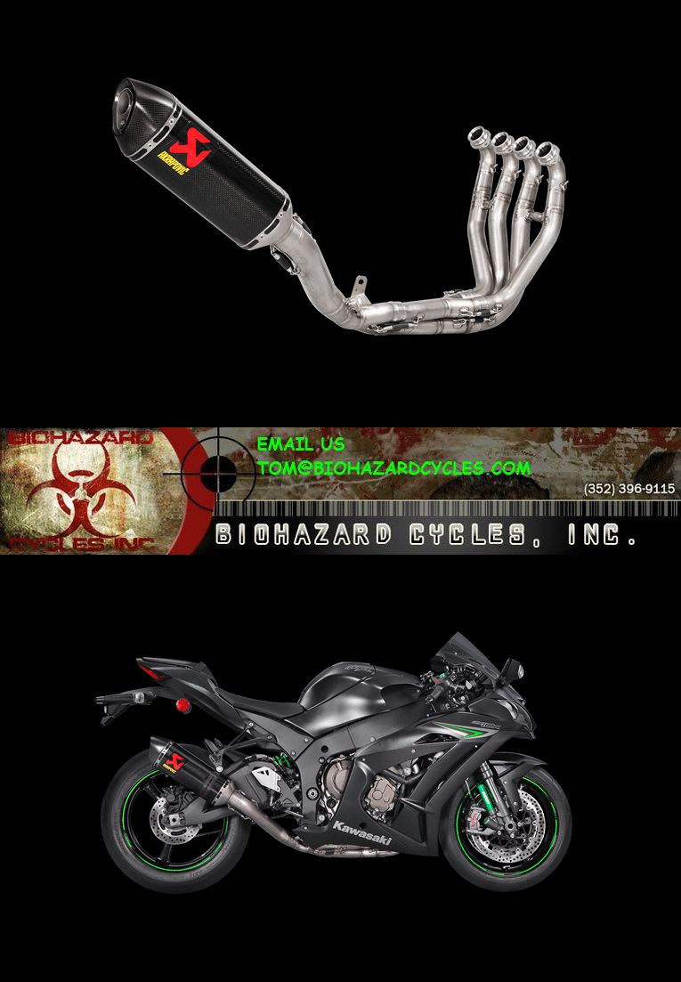 ZX-10R RS型 16-20 AKRAPOVIC マフラー+リンクパイプ ZX-10R RS型 16-