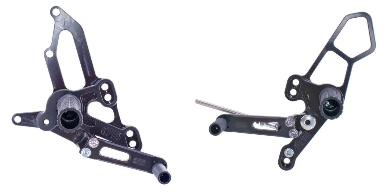 Woodcraft Rearsets W Pedals 05-4407B Black Fz07 Mt07 Mt-07 15-22