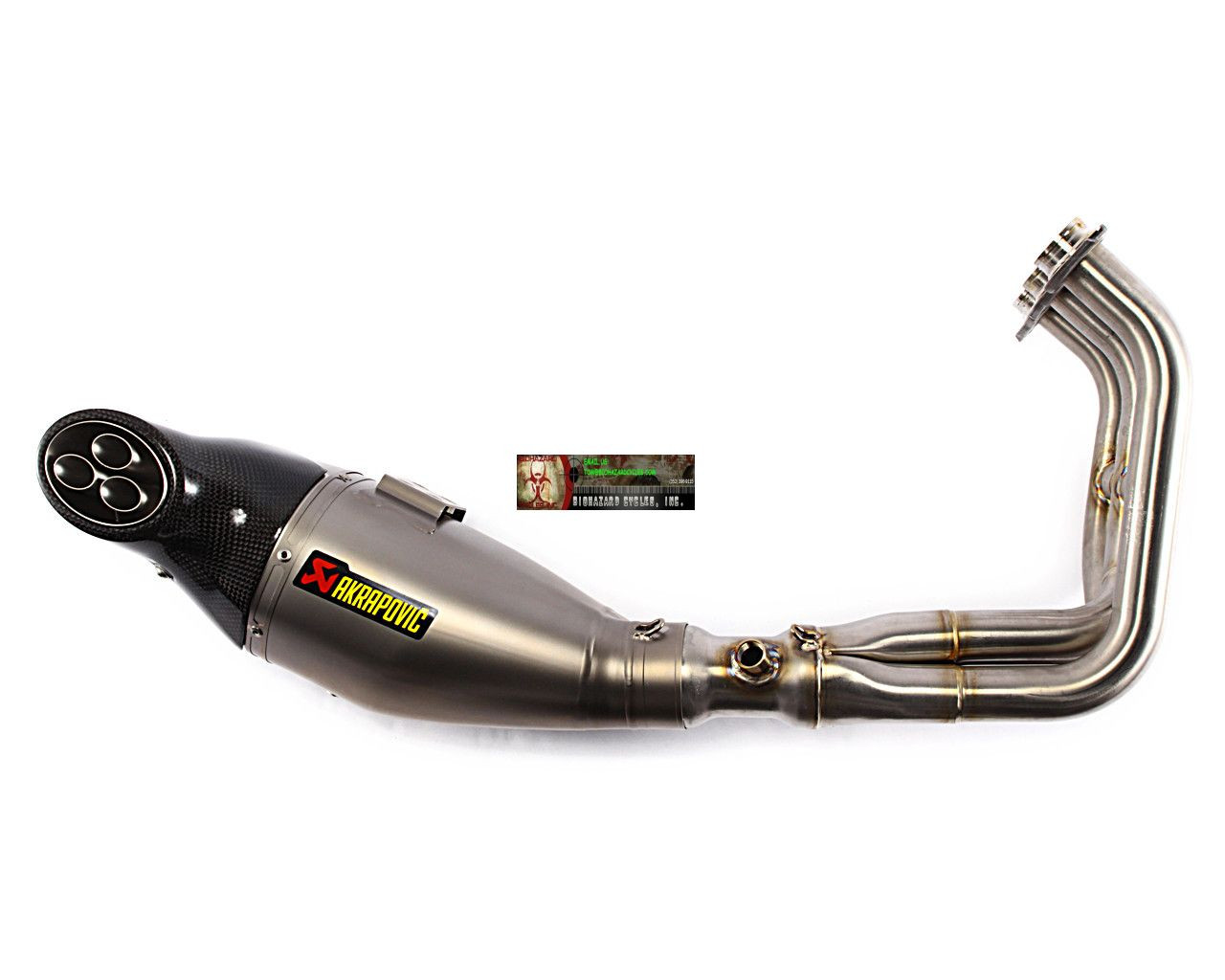 AKRAPOVIC S-Y9R8-HEGEHT TITANIUM FULL EXHAUST YAMAHA FZ09 XSR900 MT09