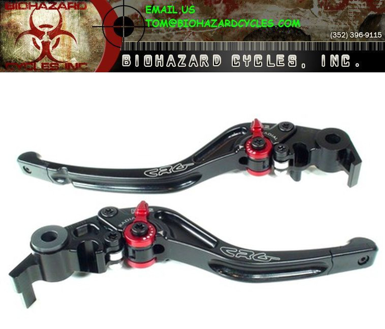 CRG SHORTY BRAKE & CLUTCH LEVERS RC2 FZ07 FZ09 FZ6 FZ9 FZ7