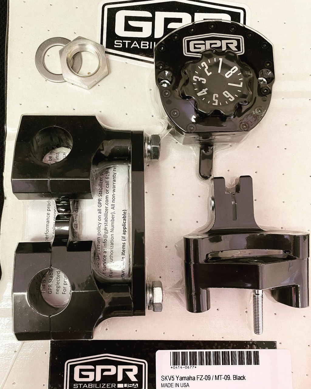 Gpr 5011-4099 V5 Steering Damper Stabilizer Mt09 Fz09 Black