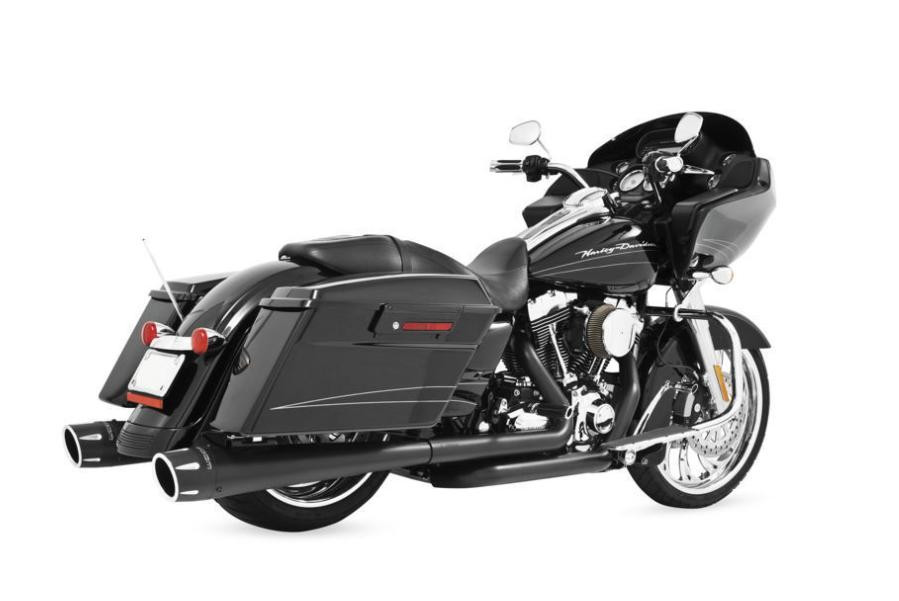 専用0506 Freedom 4.5 Inch Mega Combat Slip-On Exhaust Black/Black Sculpted