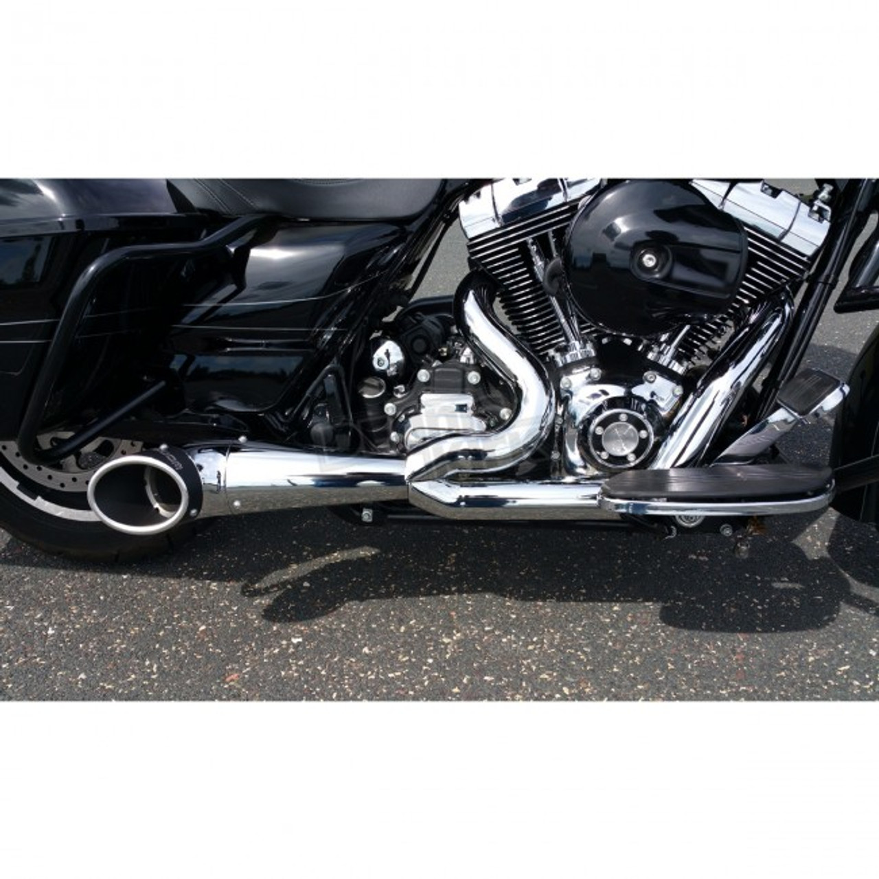 Freedom Performance Hd00837 Chrome W Black Tip 2Into1 Turnout Exhaust