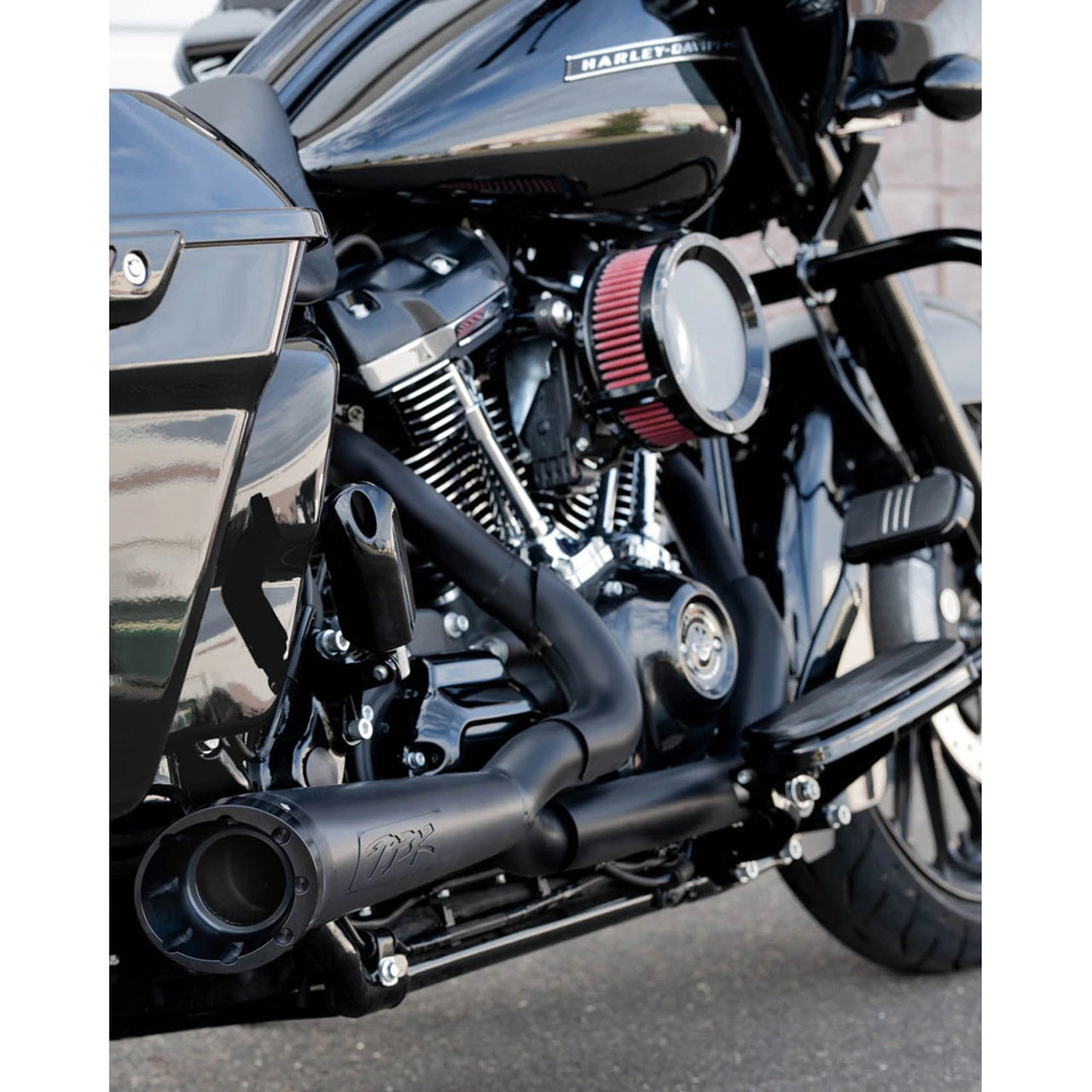 TWO BROS 005-4870199-B BLACK TURNOUT 2:1 EXHAUST FL TOURING 17-23