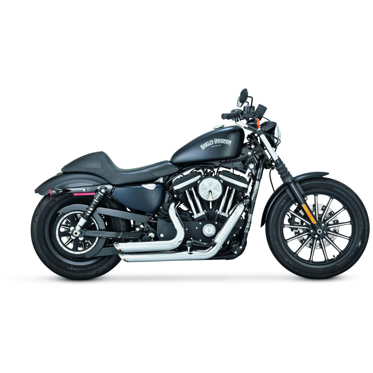 VANCE & HINES 17229 SHORT SHOTS CHROME EXHAUST SYSTEM SPORTSTER 14-19