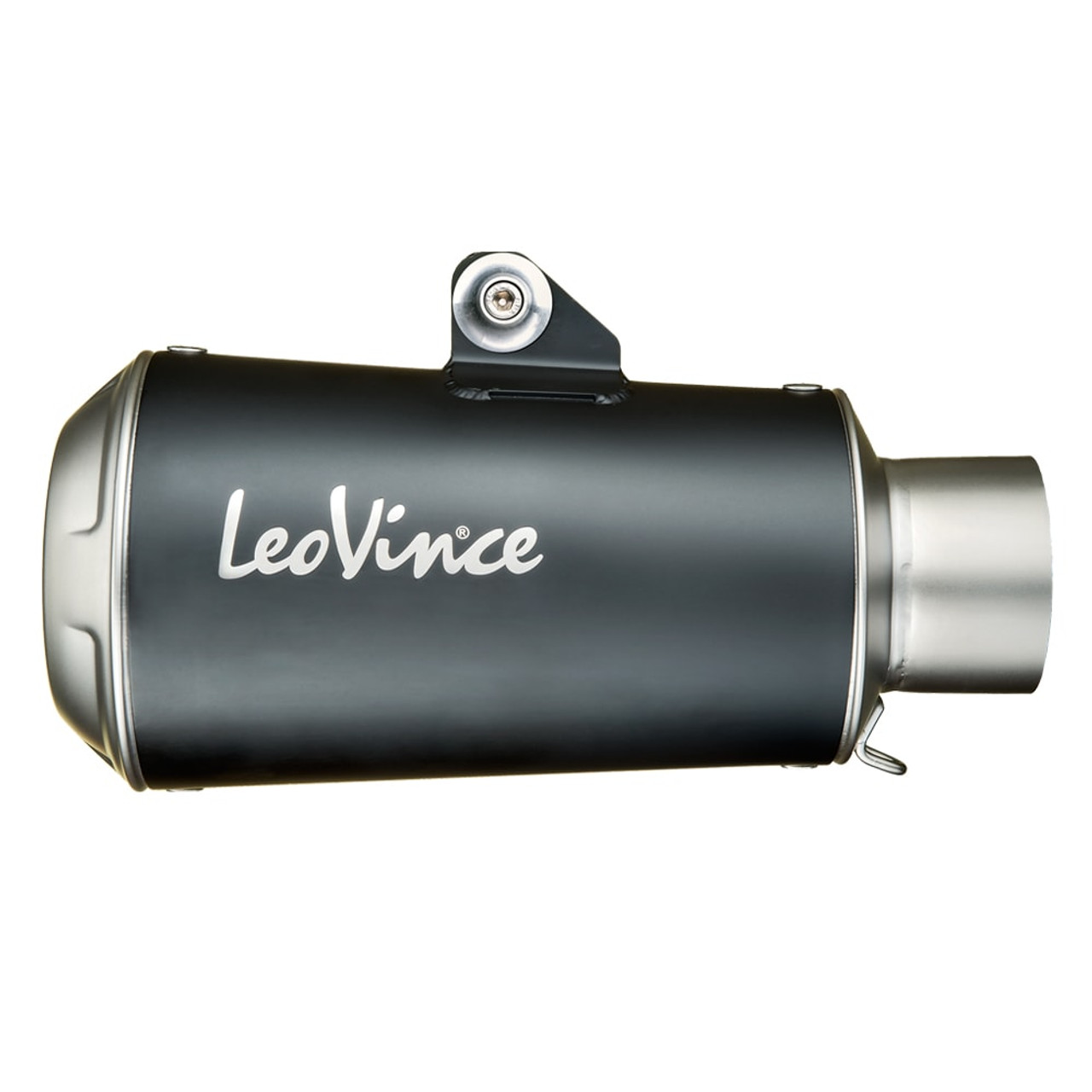 Leo Vince 15203B LV-10 Slip-On - Stainless Tailpipe/Black Muffler/Stainless  Steel End Cap 