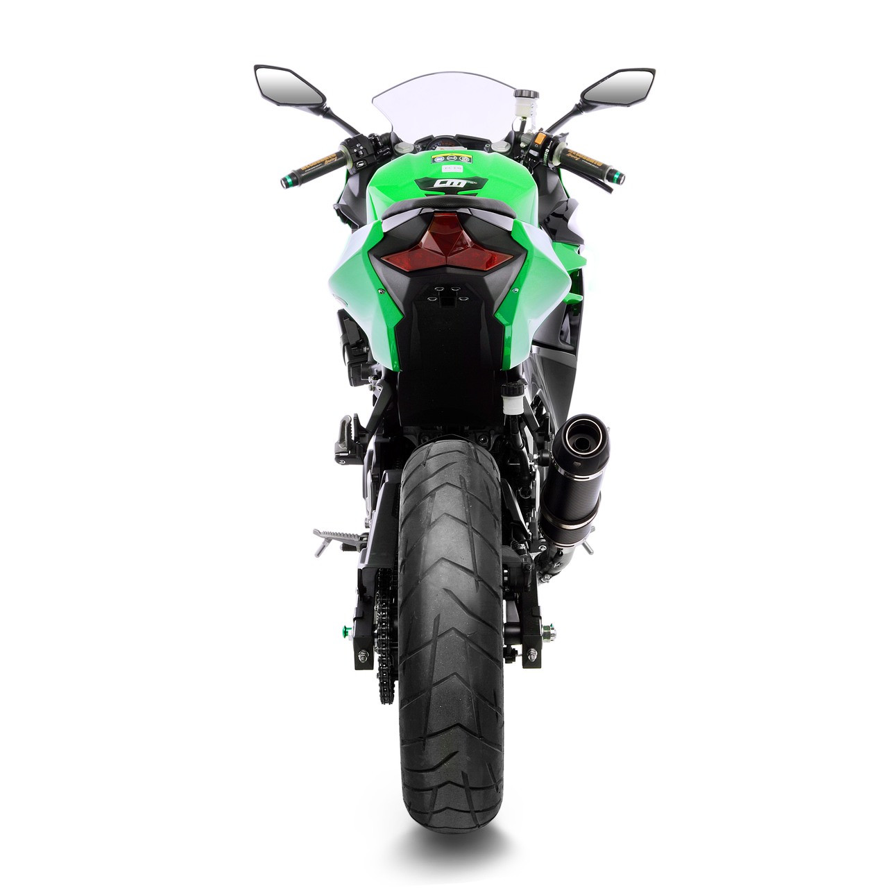 Leovince 3389Eu Gp Corsa Evo Carbon Slip-On Exhaust Ninja 400 500