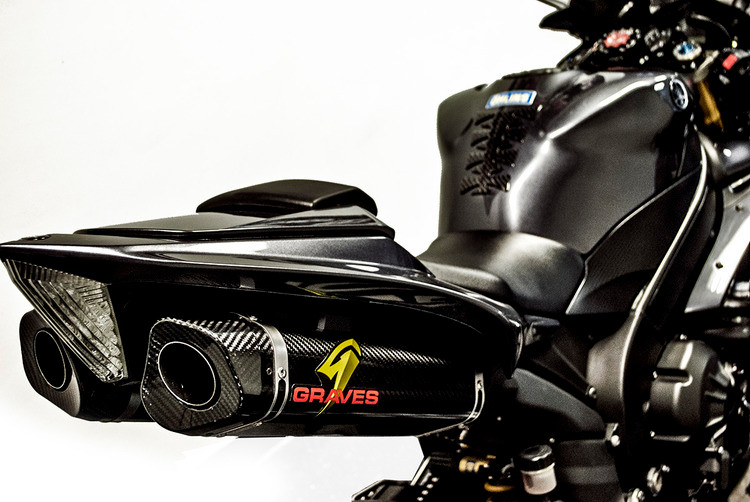 Graves Gms Exy-08R1-Cbtc Cf Carbon Slip On So Exhaust Yzf-R1 R1 07 