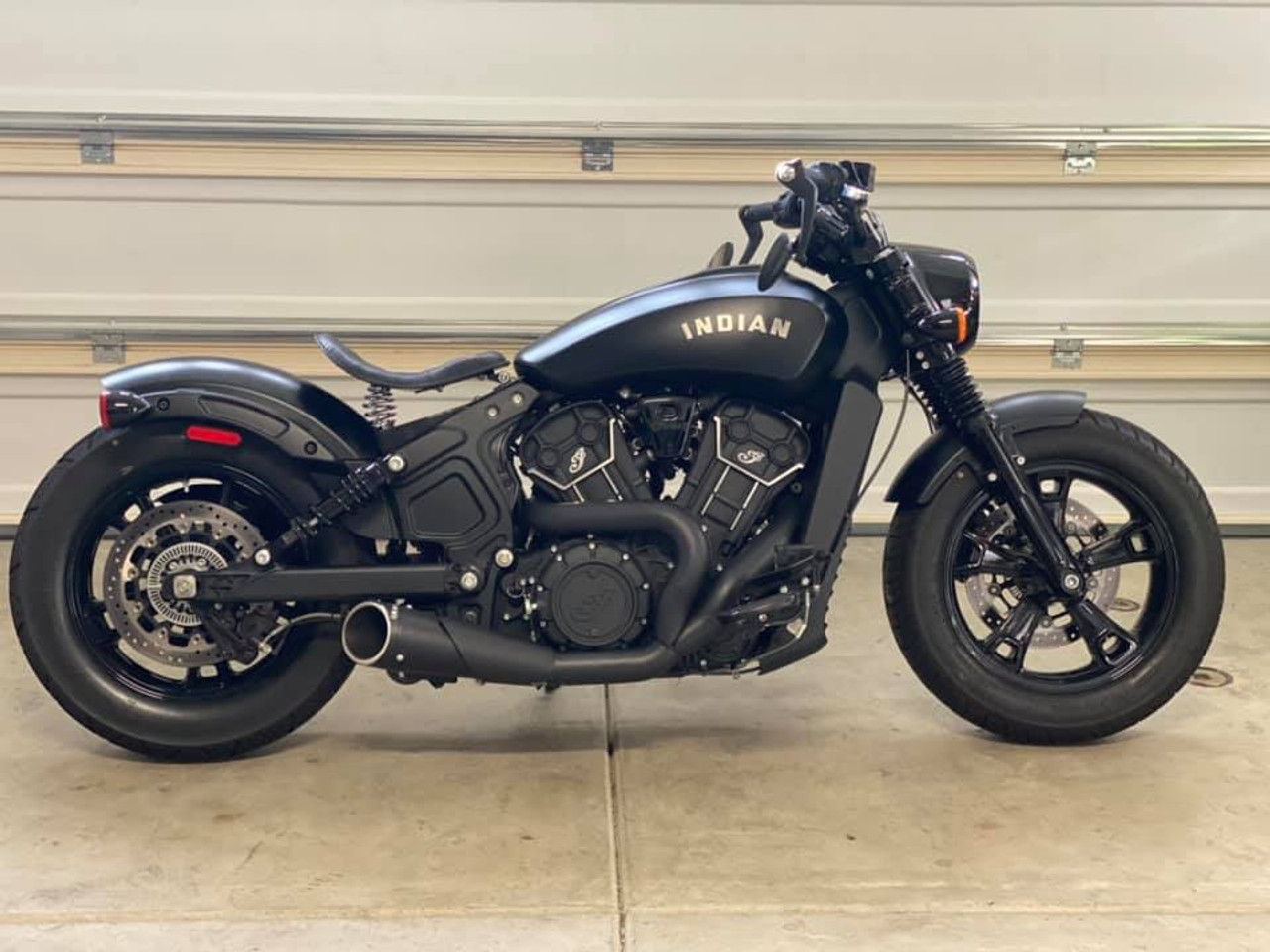 freedom performance exhaust indian scout bobber