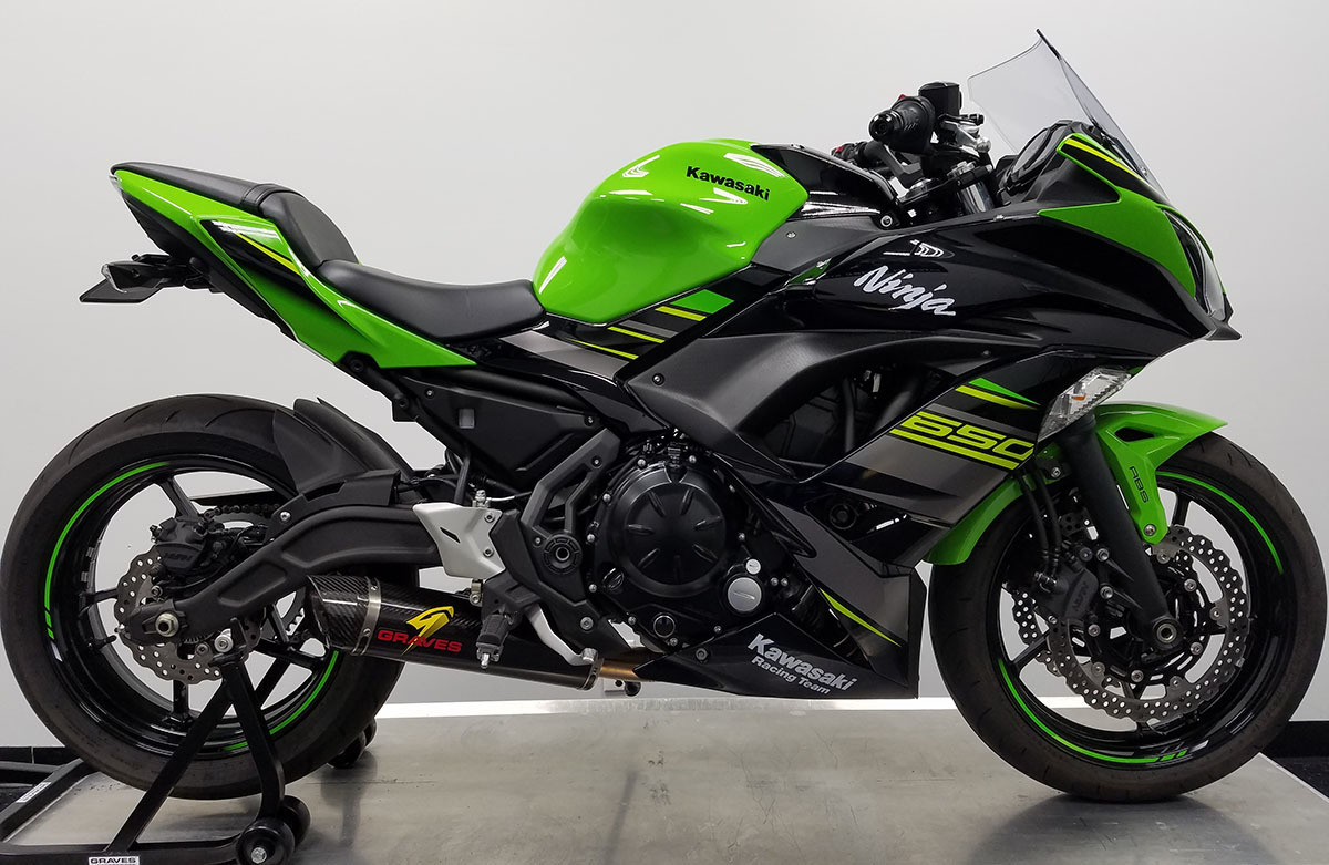 Graves Exk-18Z650-Fsc Carbon Full Exhaust Z650 Ninja 650R 17-25