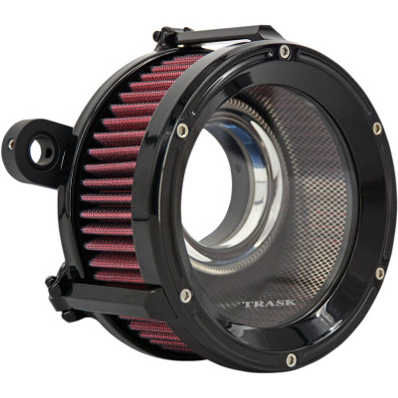 TRASK TM-1023GBK BLACK Assault Series AIR CLEANER w/ Window M8 17-22