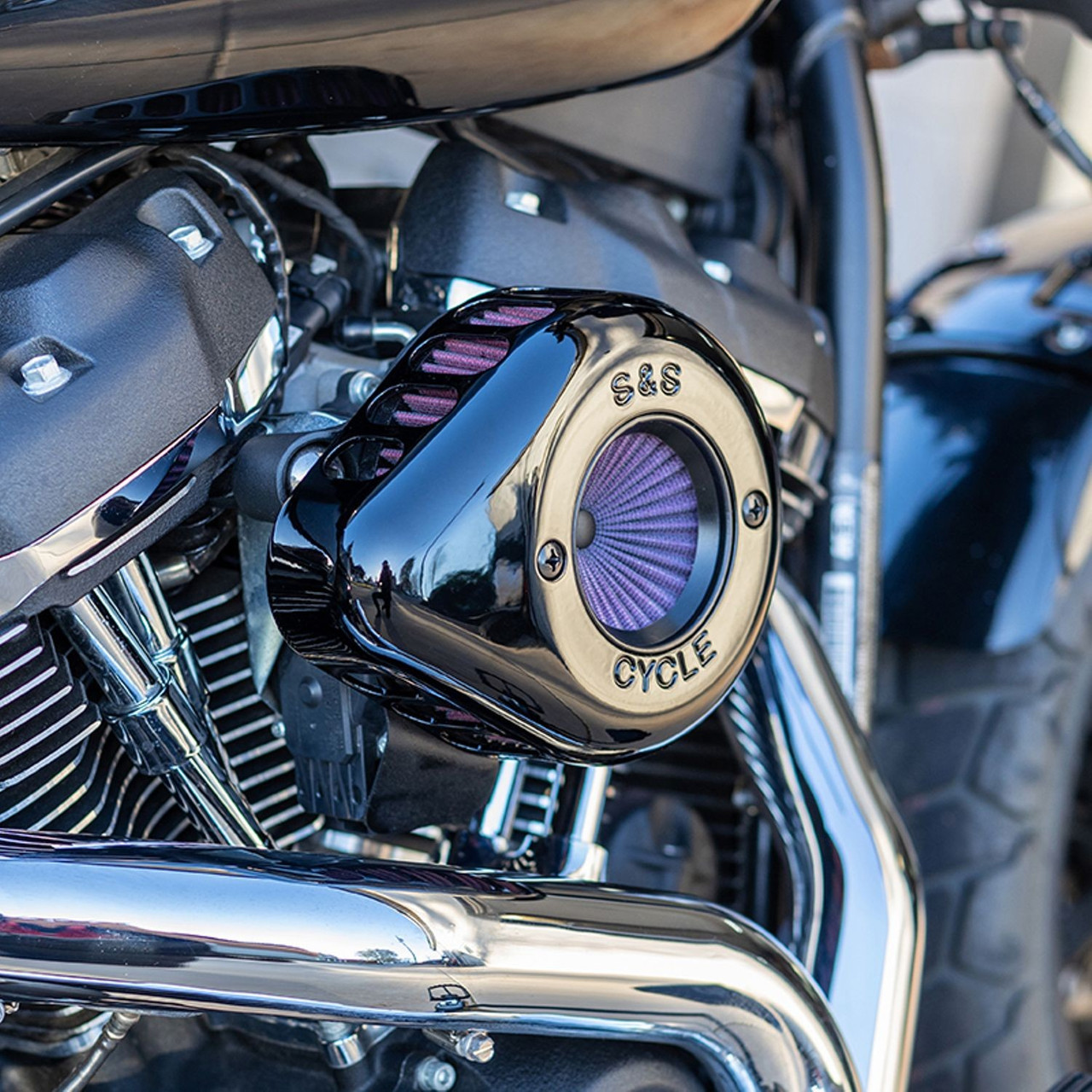 S&S 170-0726 Stealth Air Stinger Kit Black Teardrop 07-21 Xl Harley