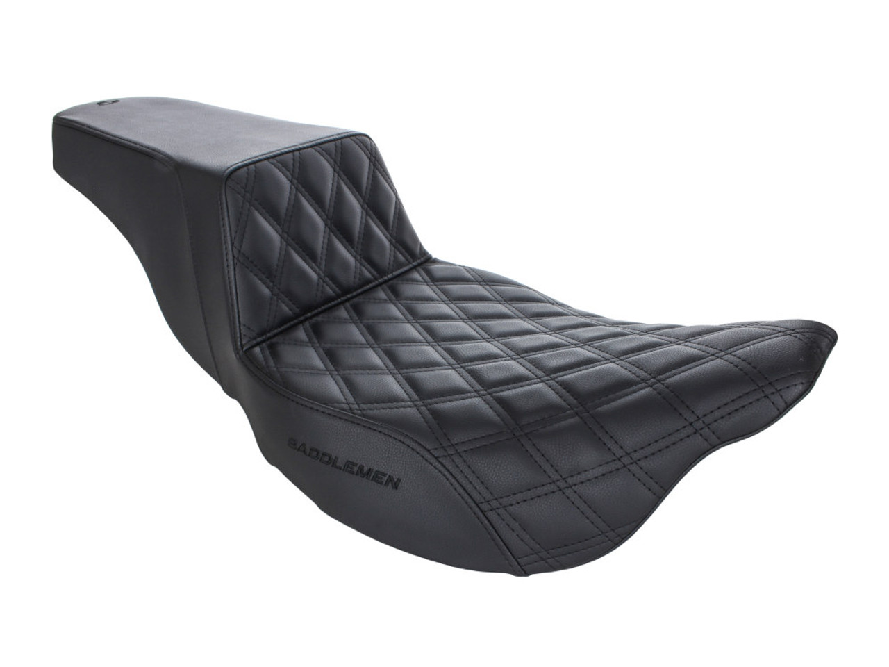 SADDLEMEN 808-07B-172 STEP-UP LATTICE STITCH BLACK SEAT FL 08-21